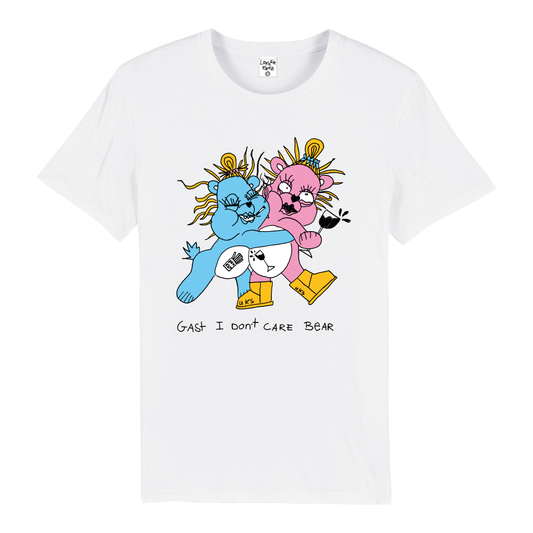 I dont Care Bear T-shirt Off white
